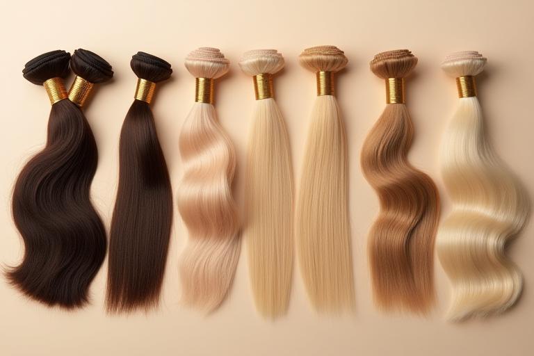 Assortment of Maple Luxe hair extensions